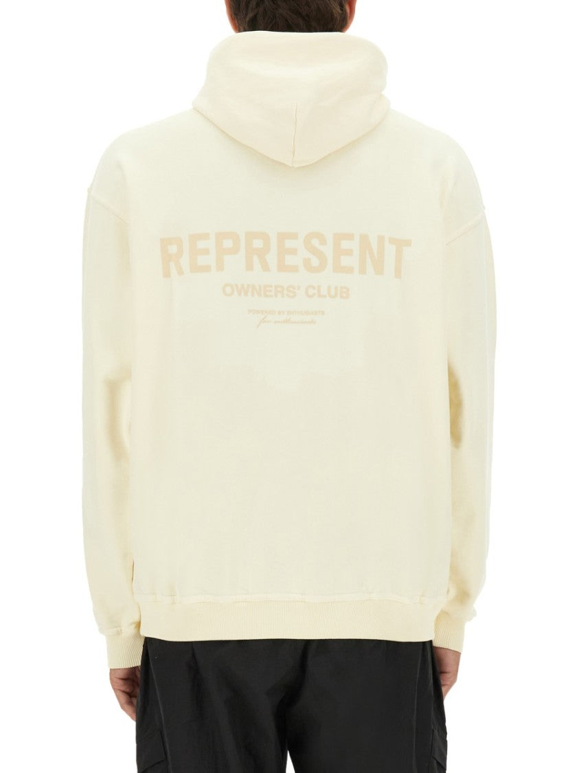 Represent Relaxed Fit Off-White Hoodie