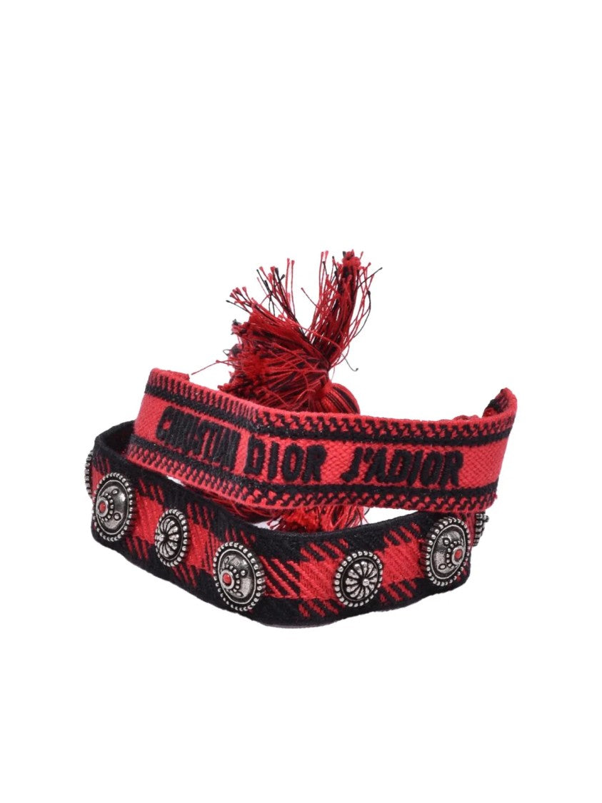 Dior Red Other Fibers Women's Rope Bracelet