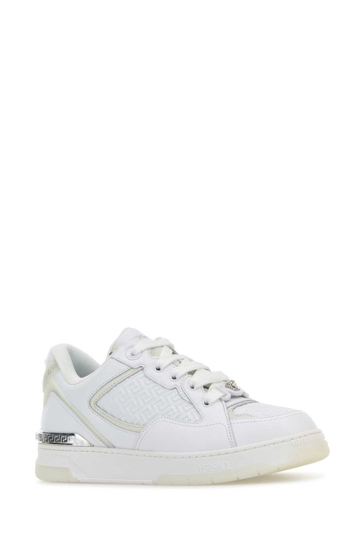 Versace White Leather Sneakers