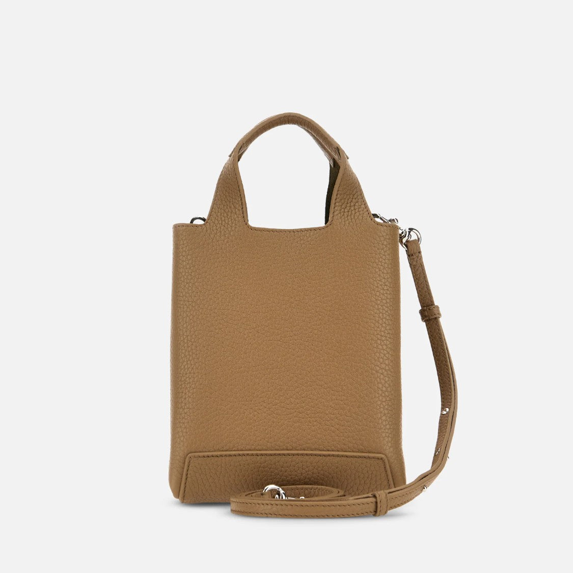 Hogan Refined Mini Pebbled Leather Shopping Bag