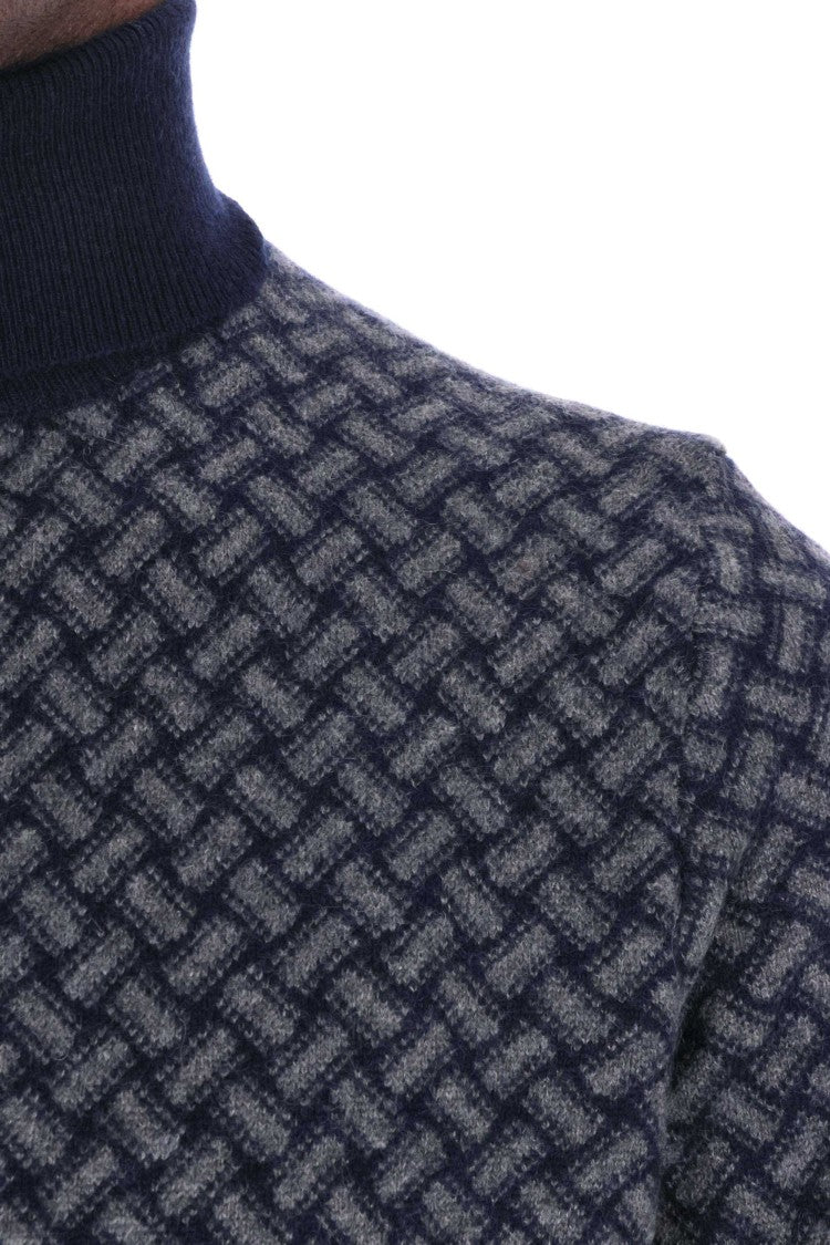 Drumohr Biscottino Pure Cashmere Turtleneck Sweater