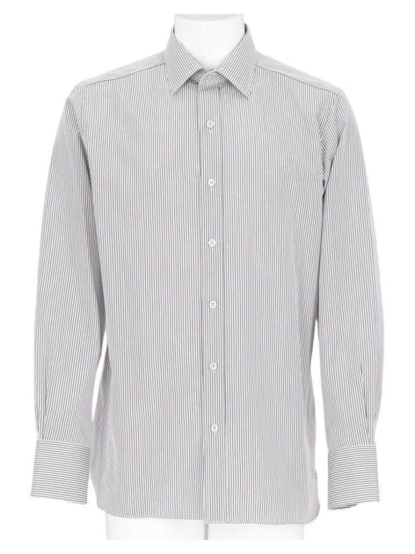 Tom Ford White Pinstripe Tailored Button-Up Formal Shirt