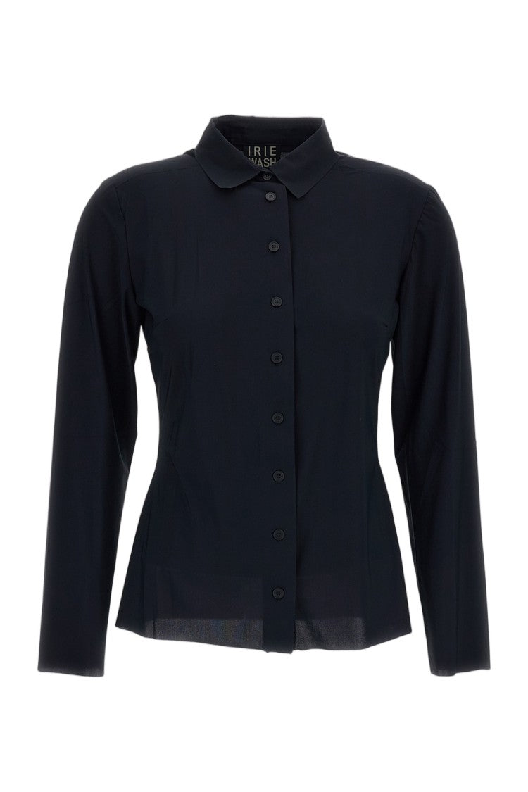 Irie' Black Flared Tailored Casual Shirt