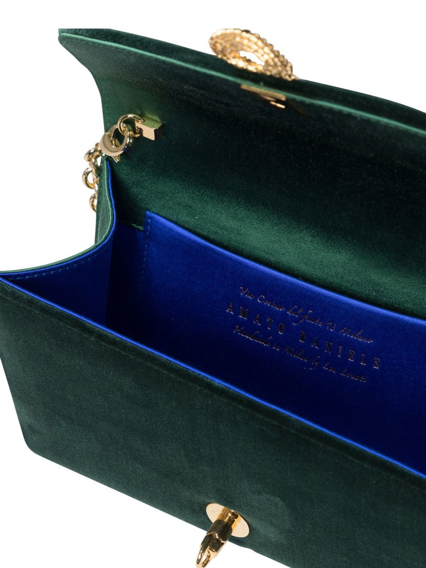 Amato Daniele Rectangular Velvet Crossbody Bag