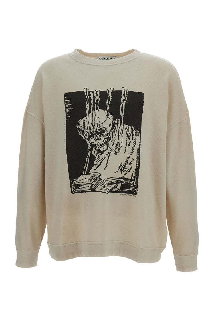 Our Legacy Off-White Slack Graphic Sweatshirt