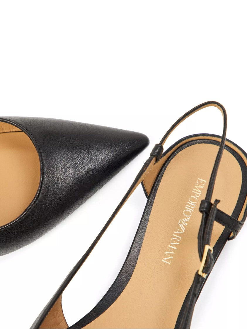 Emporio Armani Pointed Toe Slingback Pumps