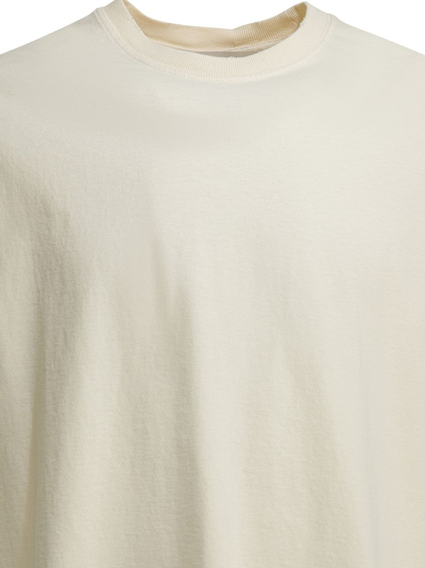 Golden Goose Relaxed Fit Cotton T-Shirt With Subtle Raised Lettering