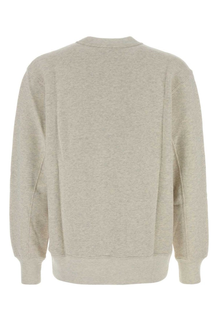Autry Melange Grey Cotton Autry X Maison Kitsunã© Sweatshirt