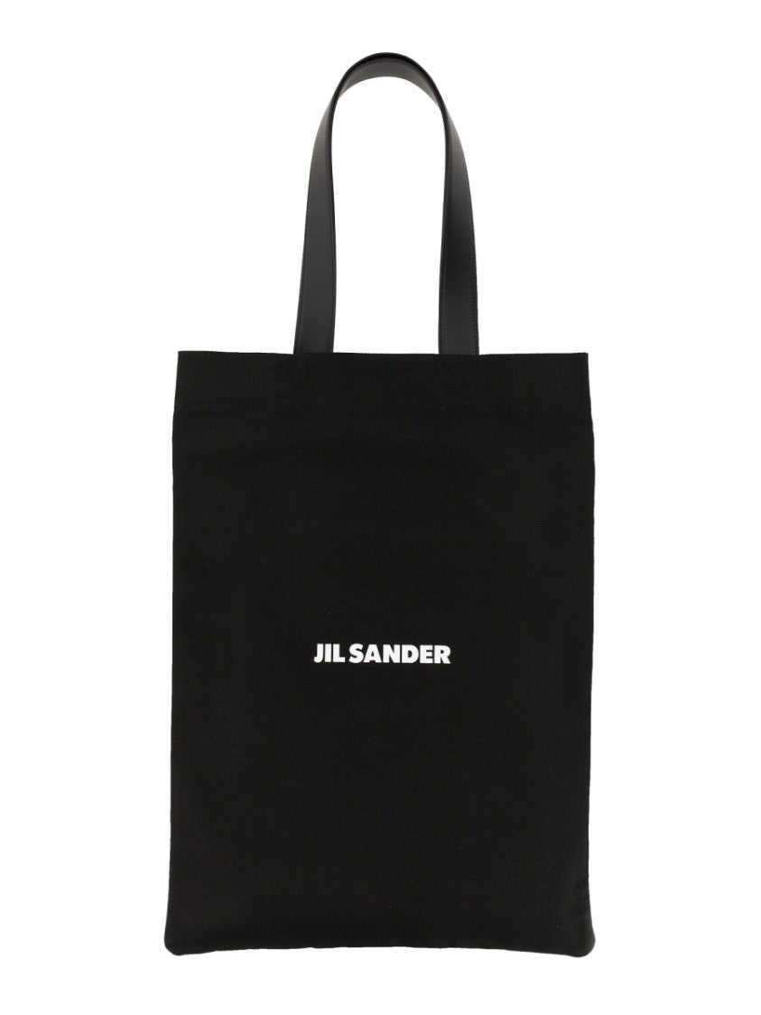 Jil Sander Black Tote Bag With Logo