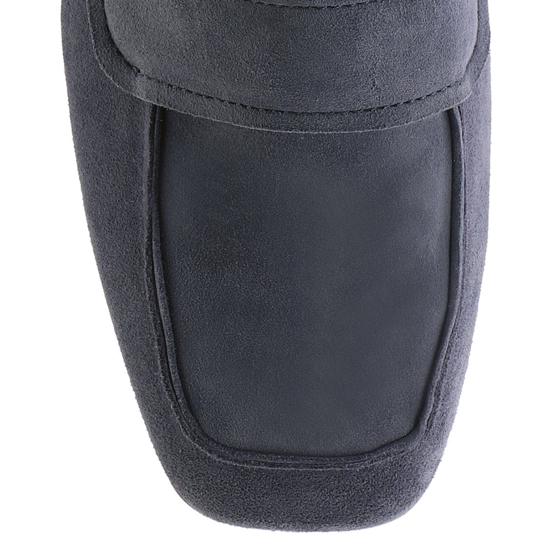 Högl Blue Perry Strap Detail Suede Loafers