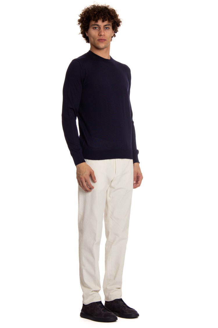Colombo Cashmere-Silk Crewneck Sweater
