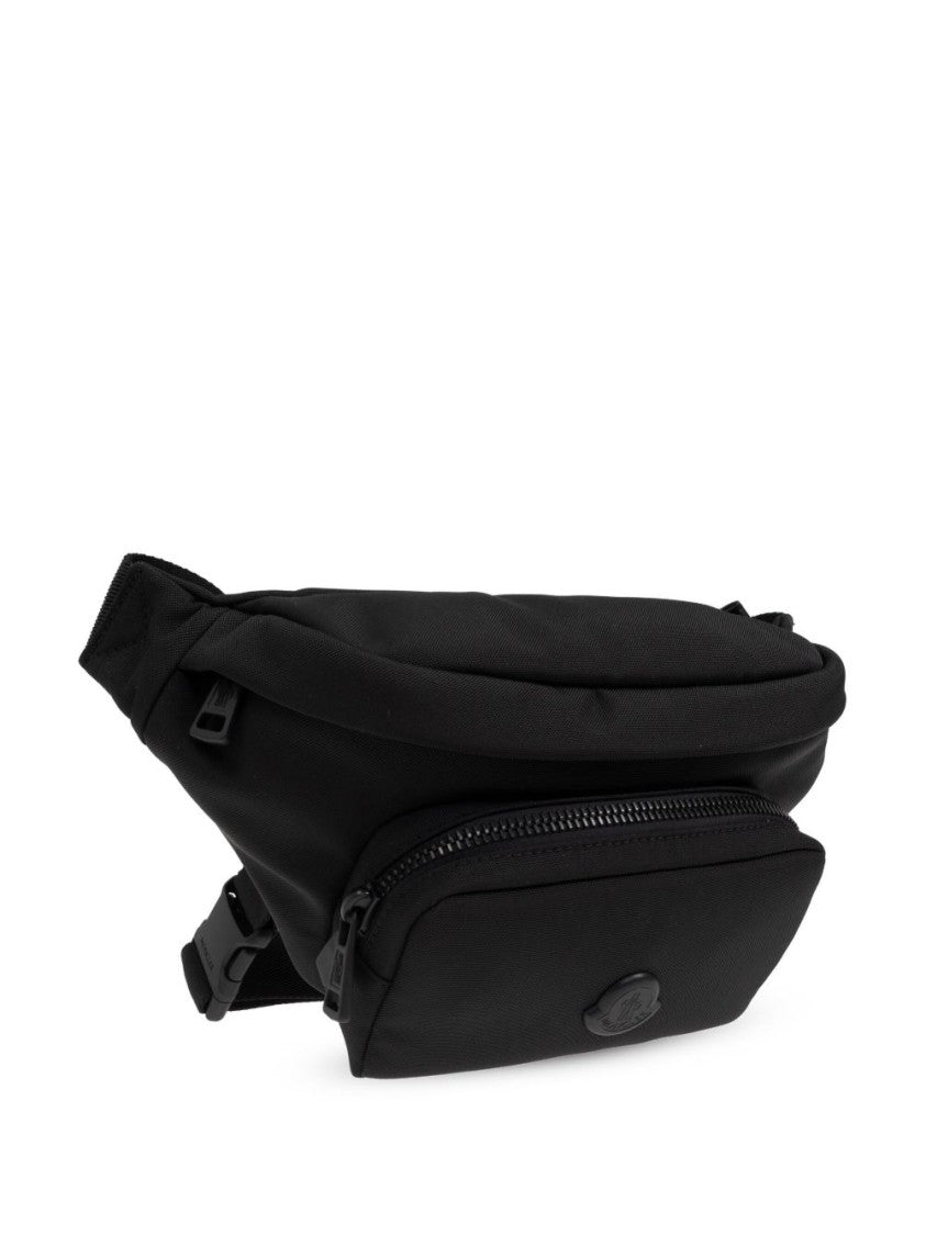 Moncler Rounded Black Belt Bag With Minimalist Design