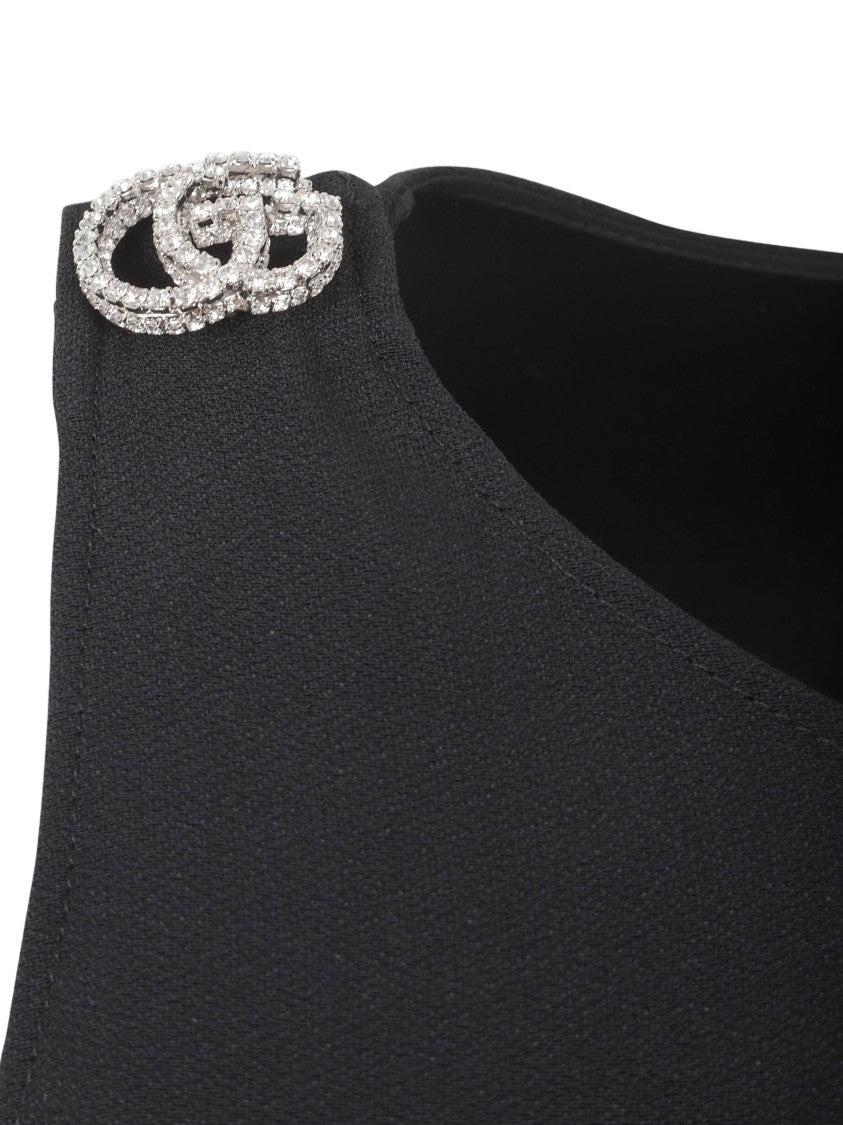 Gucci Sleek Maxi Dress With Double-G Embellishment