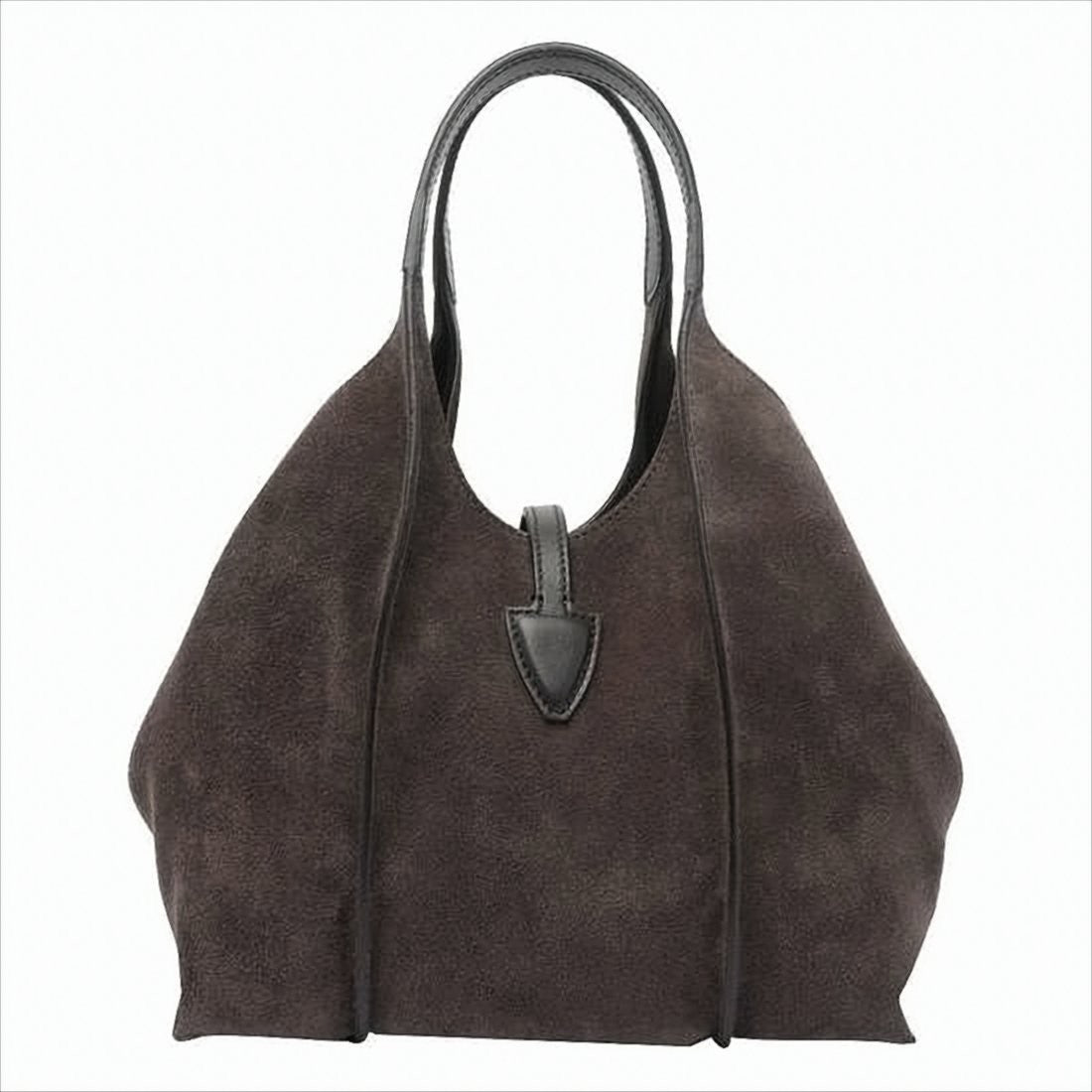 Tod's Soft Suede Crossbody Bag With Metallic Buckle Detail