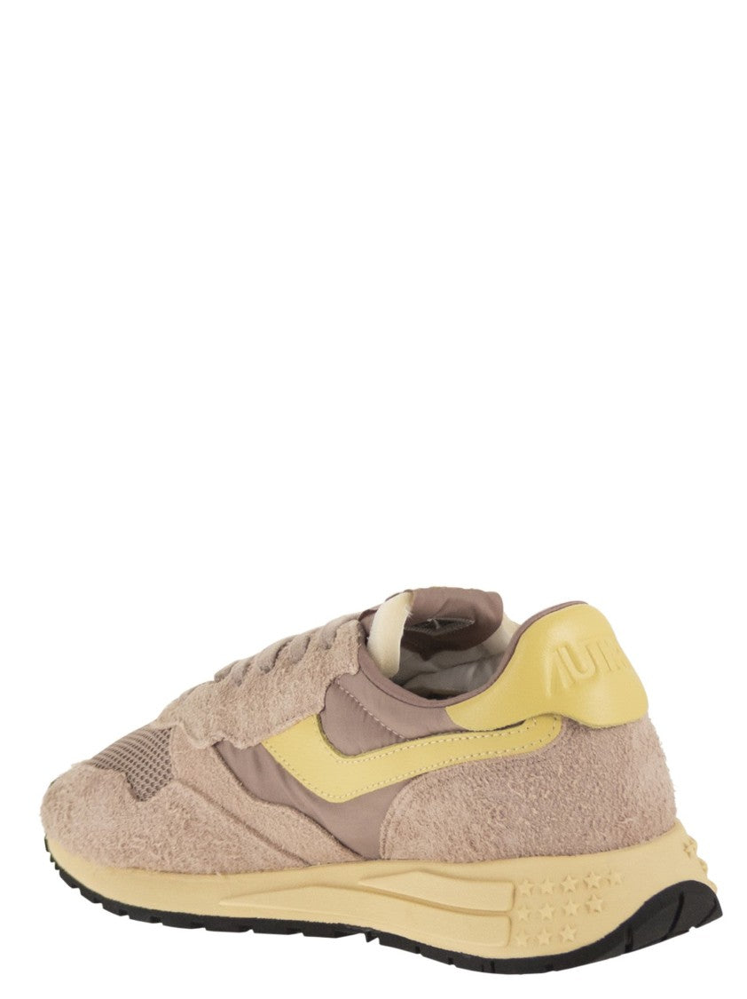 Autry Reelwind - Suede And Technical Textile Trainer