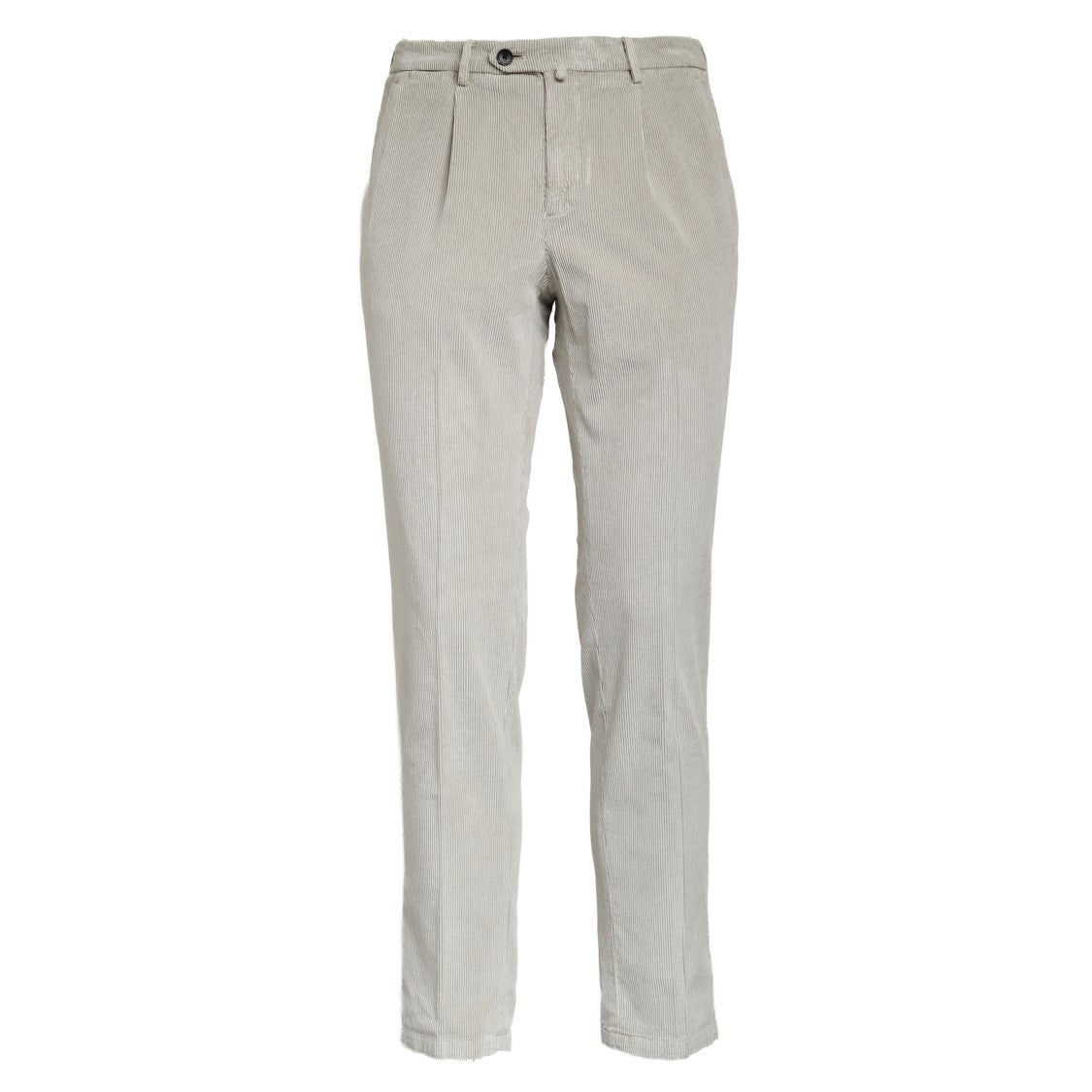 Briglia 1949 Tailored Grey Velvet Pants With Pinces