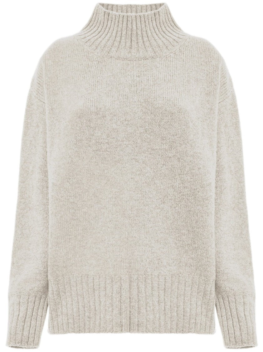 Malo High Ribbed Turtleneck Cashmere Sweater