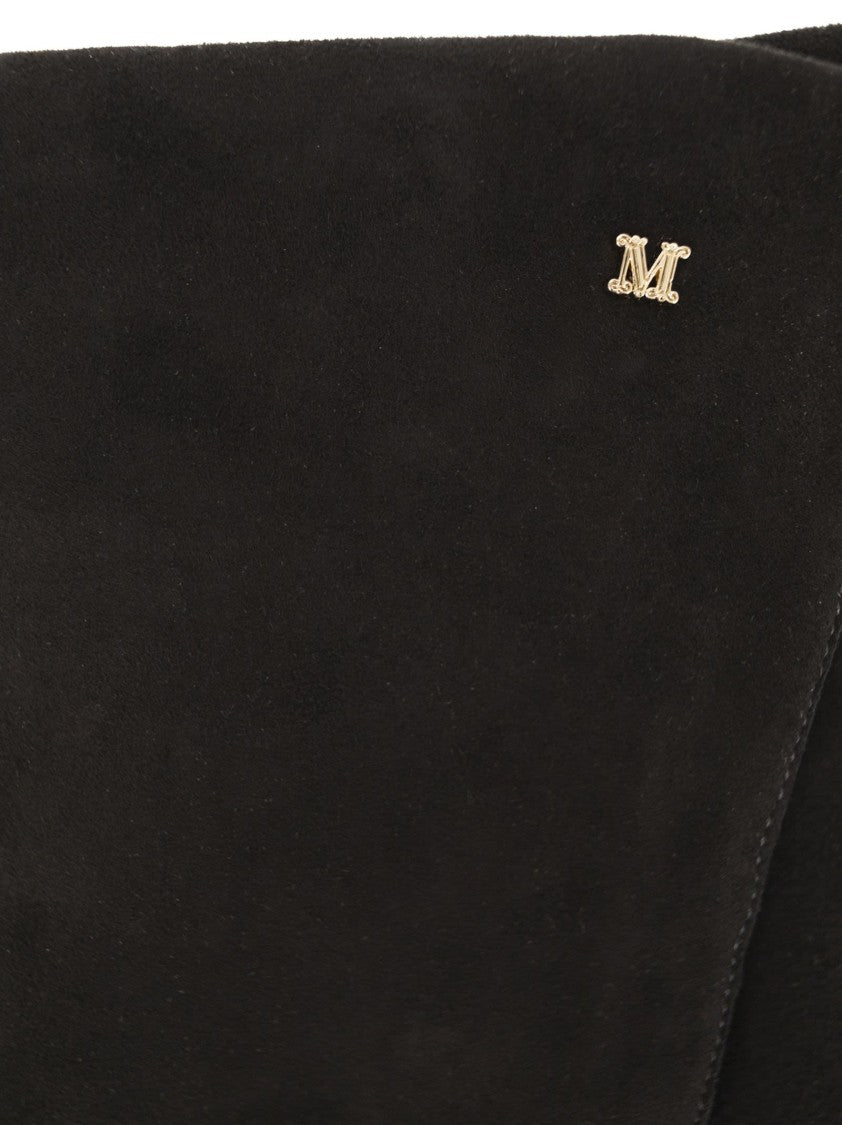 Max Mara Afideesuede - Long Suede Nappa Gloves