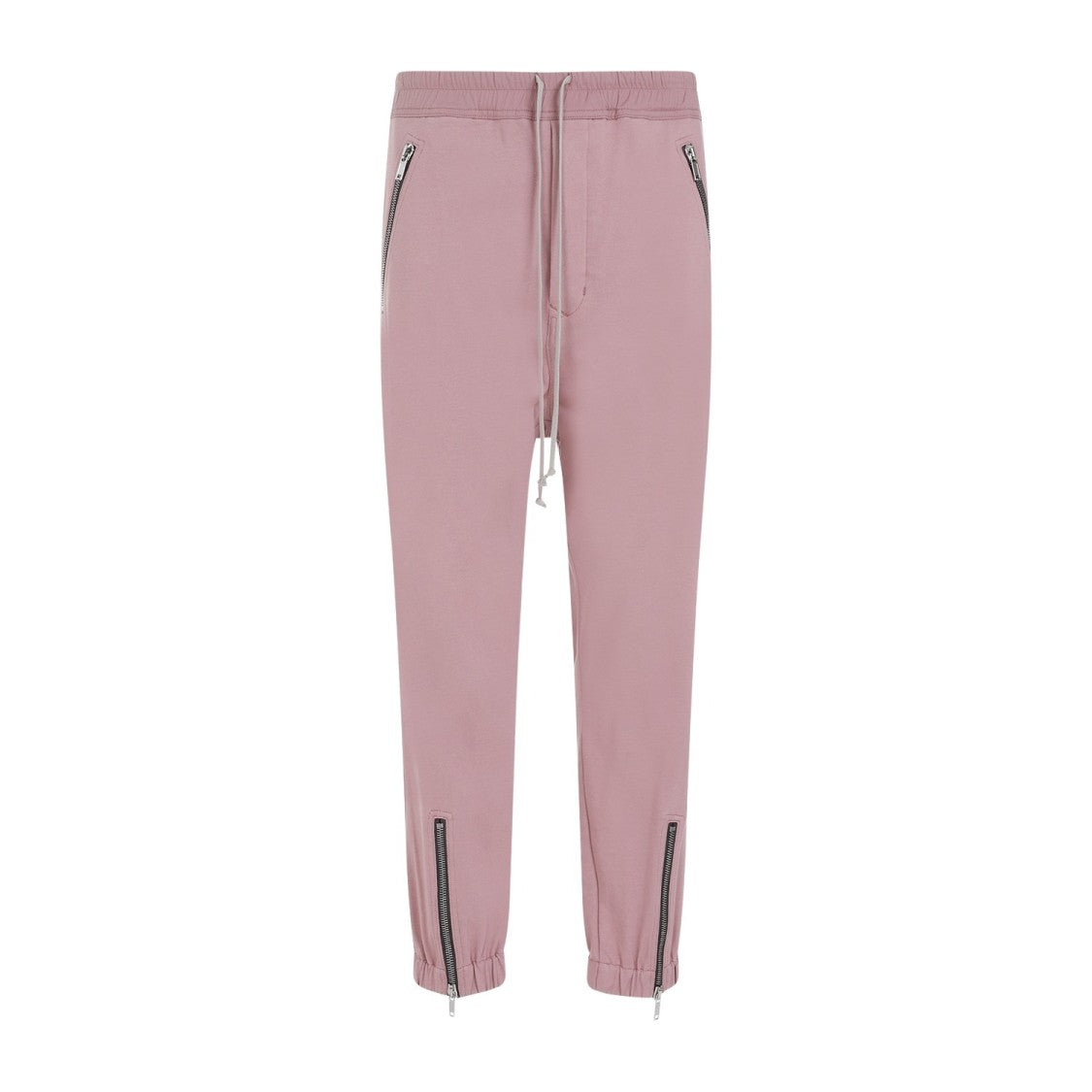 Rick Owens Tectuatl Track Dusty Pink Cotton Pants