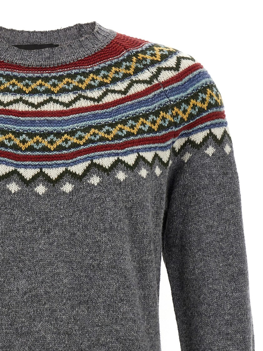 Dsquared2 Intricate Intarsia Wool Sweater