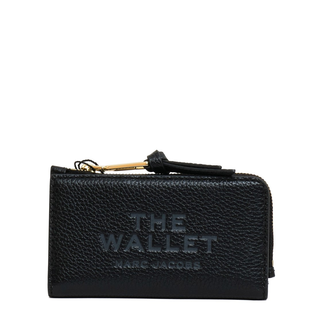Marc Jacobs Medium Flat Wallet With Textured Leather And Snap Closure