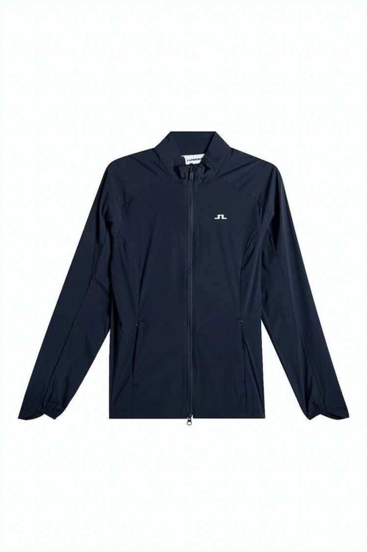 J Lindeberg Minimalist Full-Zip Jacket With Stand Collar