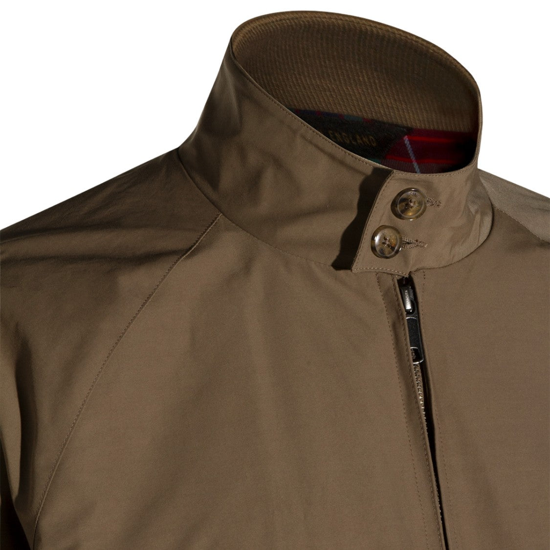 Baracuta Brown Casual Jacket With High Stand Collar