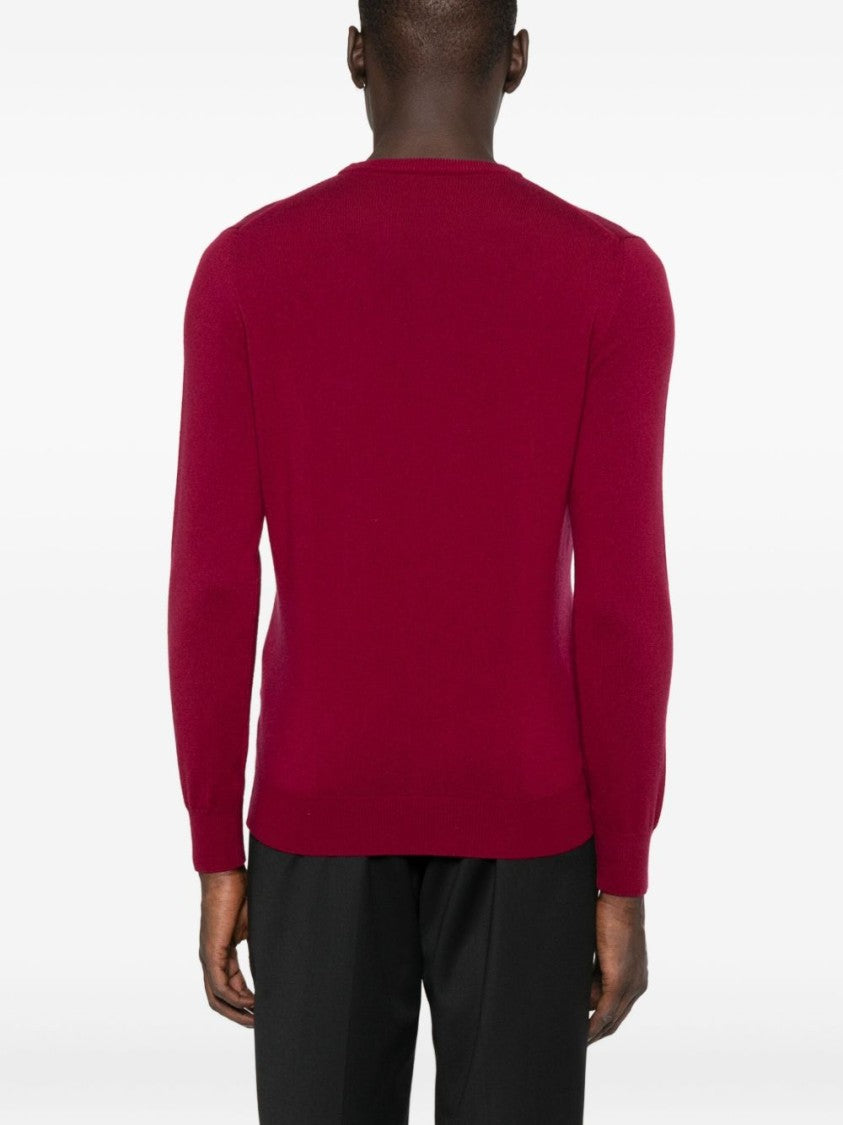 Kangra Kangra Wool-Cashmere Blend Sweater In Rich Viola