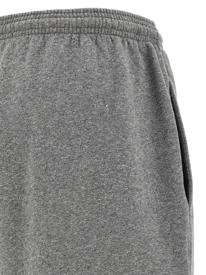 T By Alexander Wang Cotton Fleece Sweatpants With Logo Print