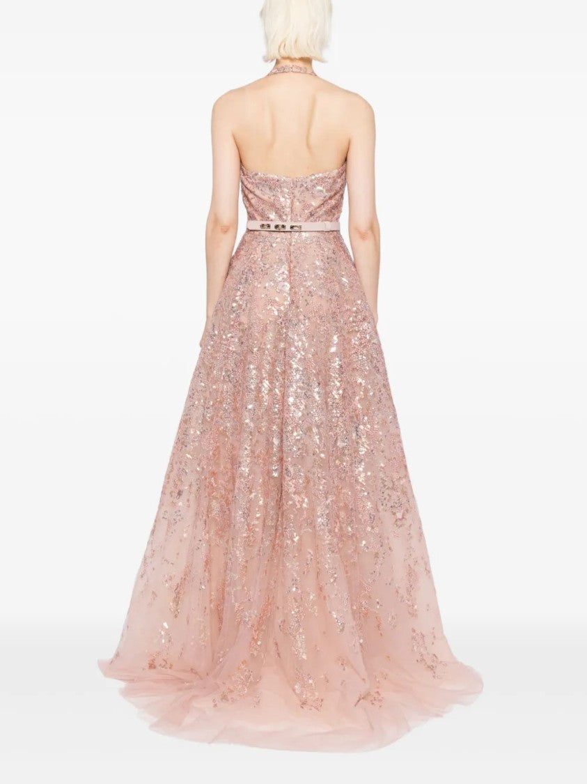 Saiid Kobeisy Embroidered Long Dress