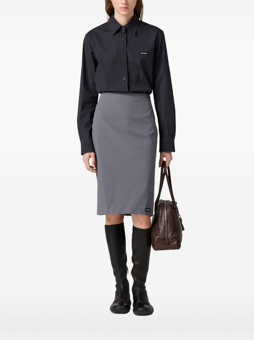 Miu Miu Classic Patch Button-Down Shirt