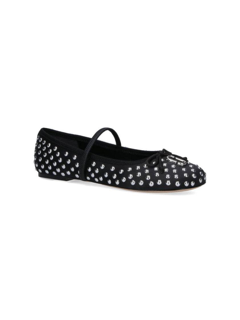 Marc Jacobs The Studded Sabrina Ballet Flats – Black