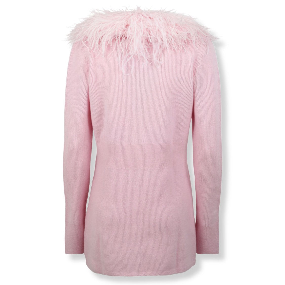 Blumarine Cardigan With Vertical Ribbed Knit