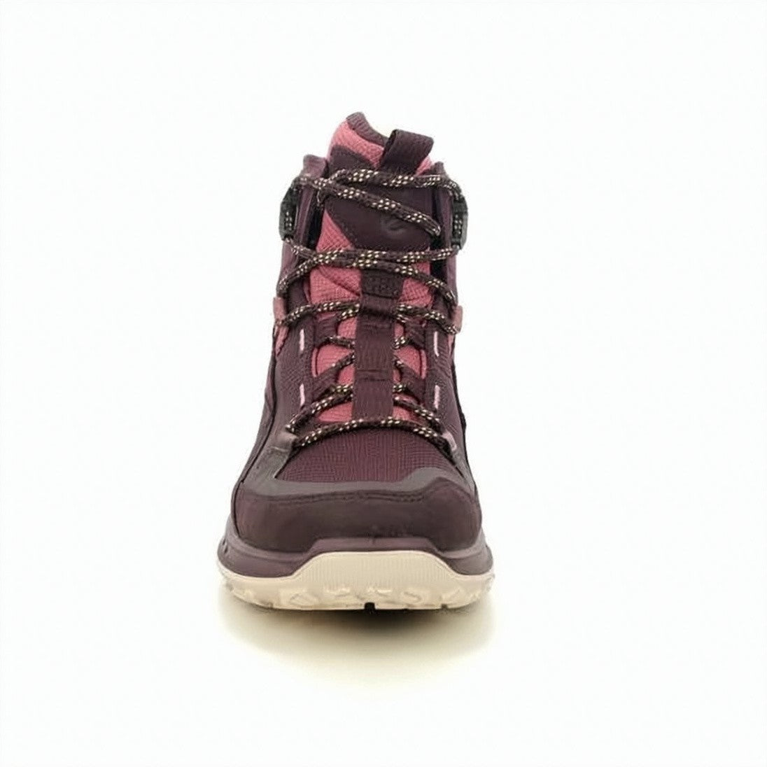 Ecco Waterproof High-Top Sneakers In Deep Burgundy