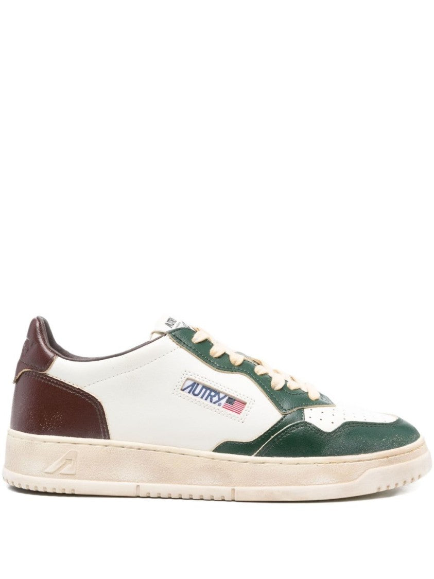 Autry Low-Top Sneakers With Leather Panels
