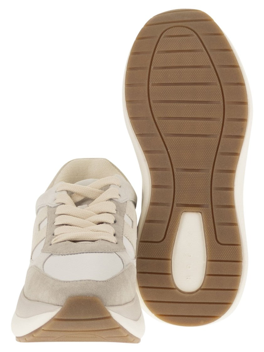 Hogan Sculptural Suede And Leather Maxi I Active Sneakers
