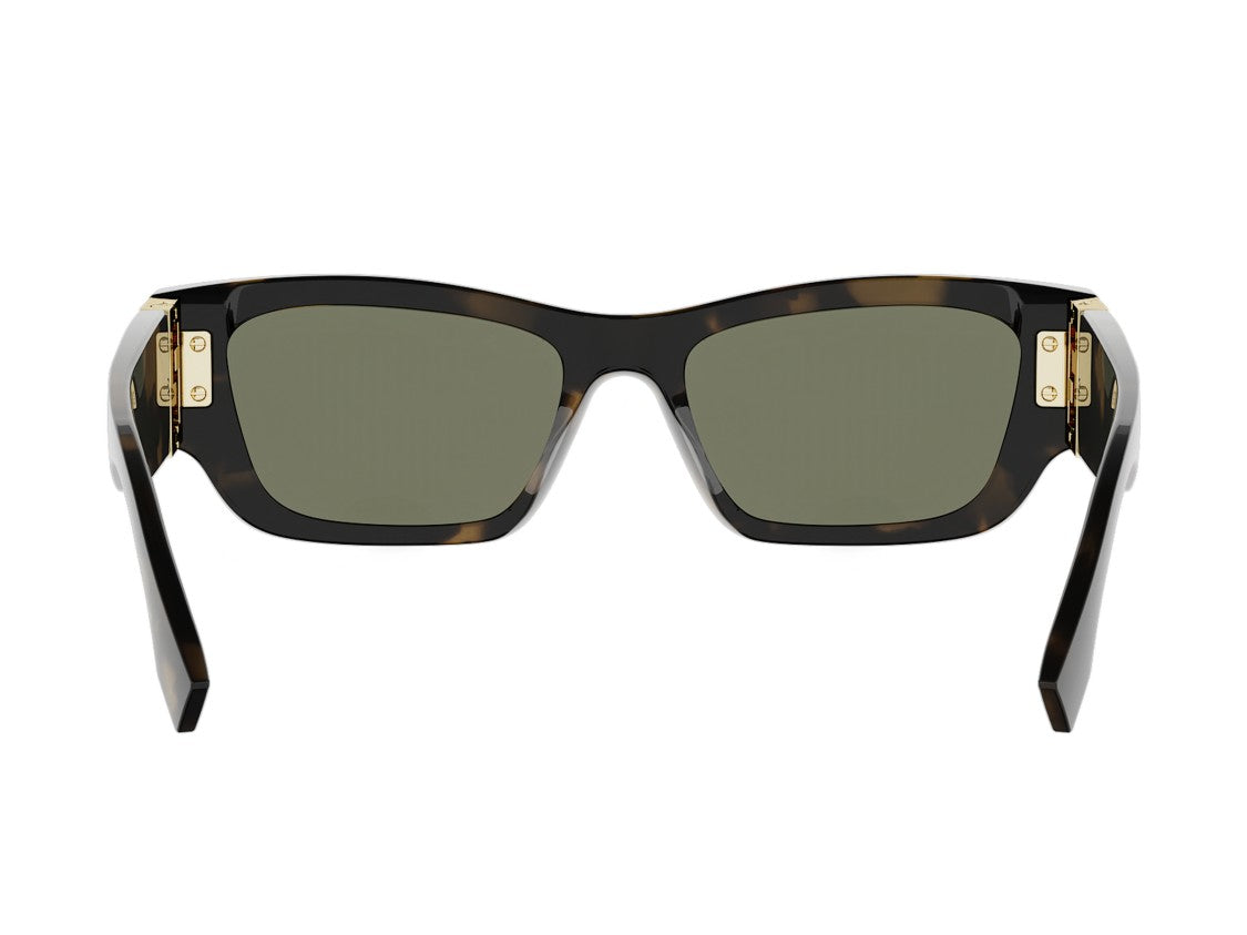 Fendi Fe40234i Tortoiseshell Oversized Square Frame Sunglasses