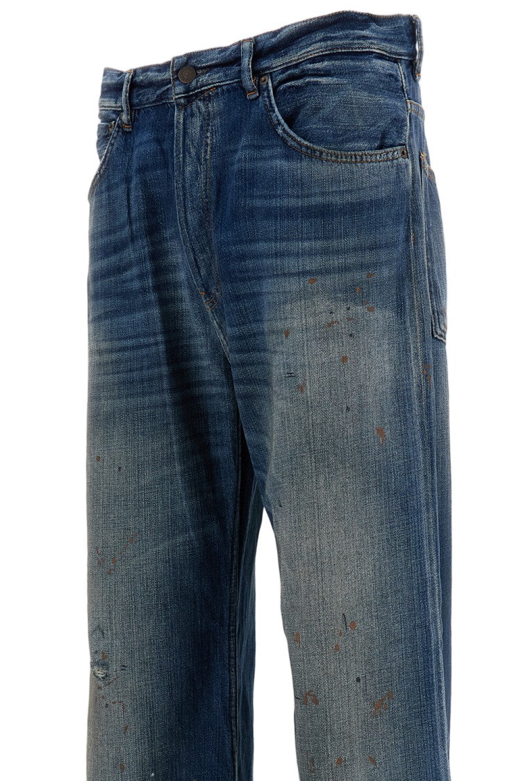 Acne Studios Straight-Leg Blue Denim Jeans With Classic Five-Pocket Design