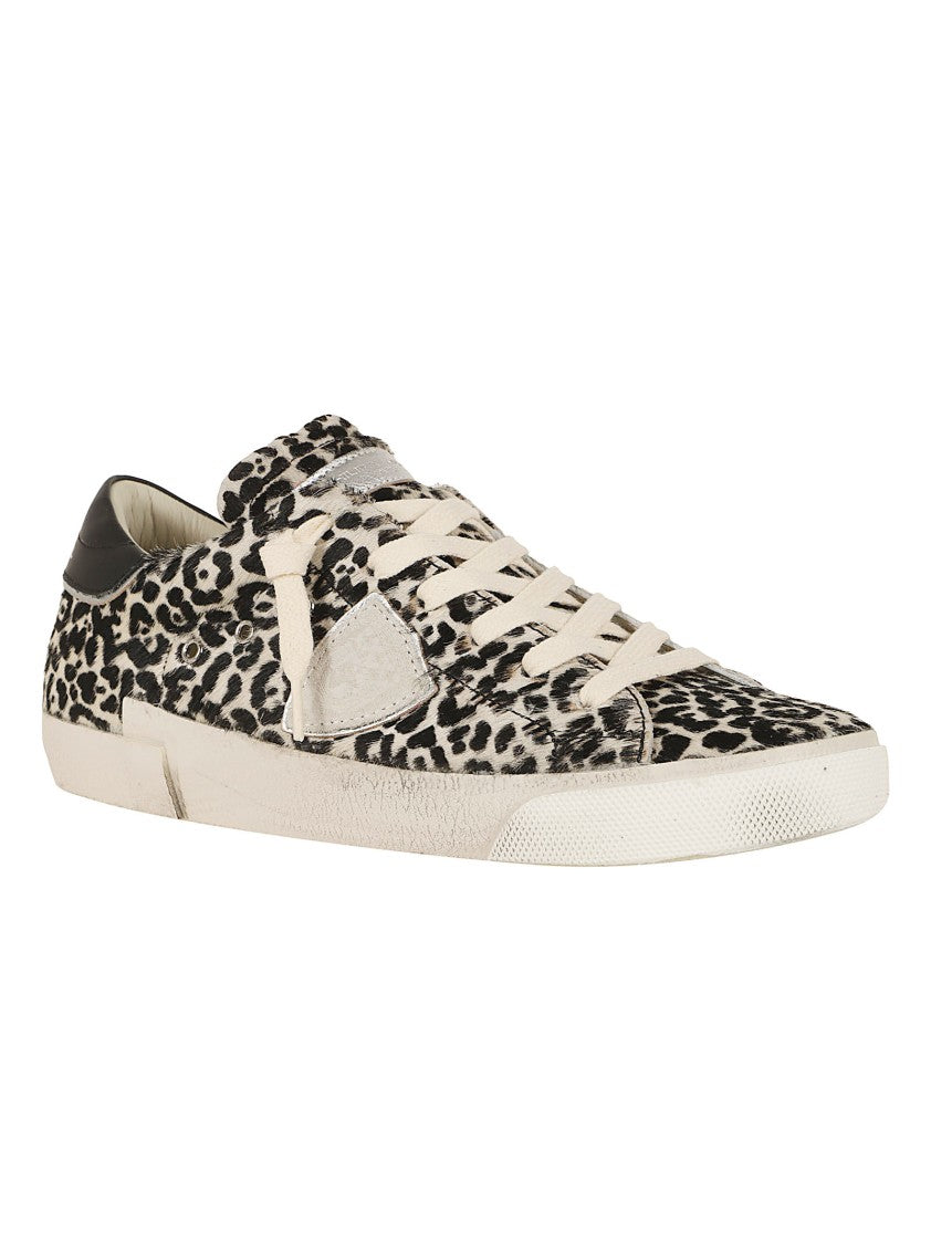 Philippe Model Low-Top Sneakers With Pony Skin Upper