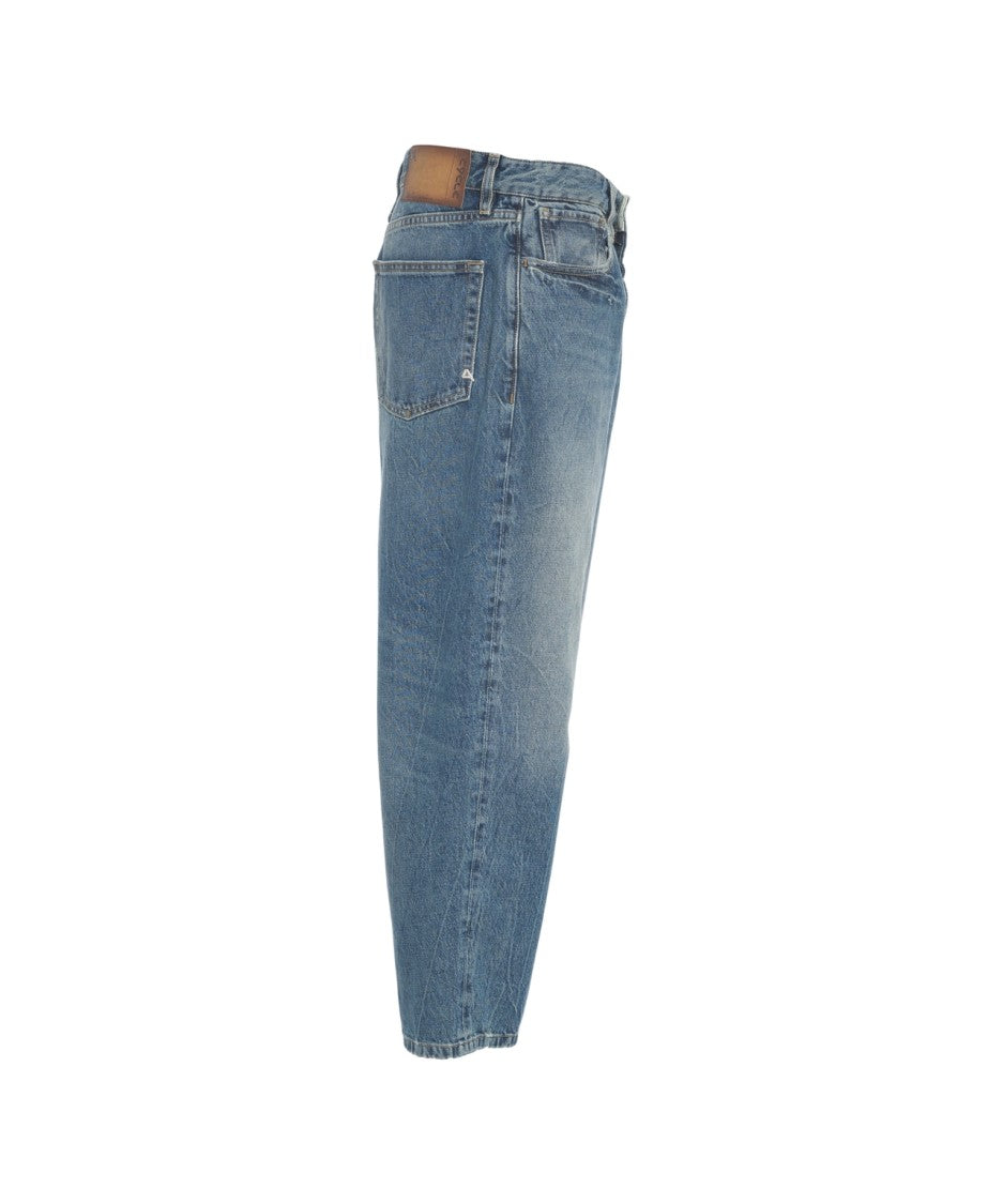 Cycle Classic Straight-Cut Denim Jeans With Mid-Waist Design