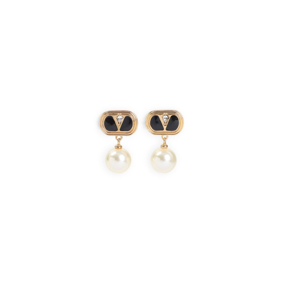 Valentino Garavani Gold Brass Earrings