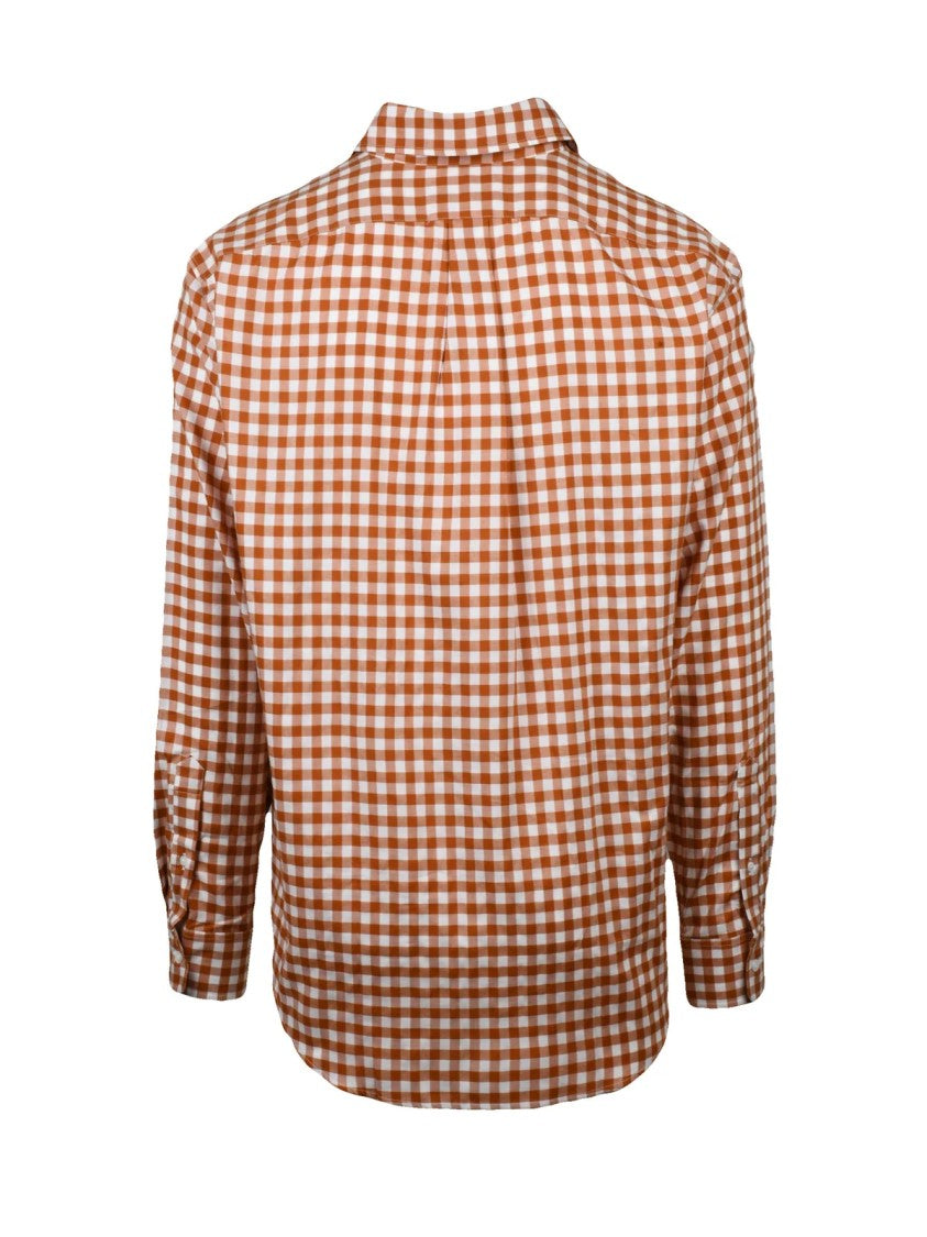 Maison Kitsuné White Cotton Striped Shirt