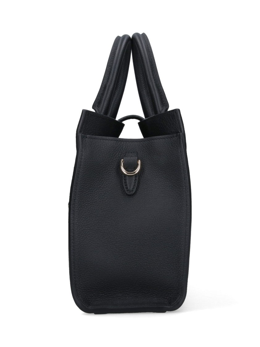 Gucci Black Pebbled Leather Medium Tote Bag