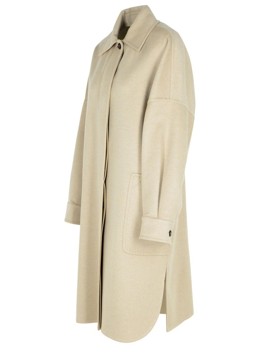 Max Mara Baruffa' Beige Cashmere Coat