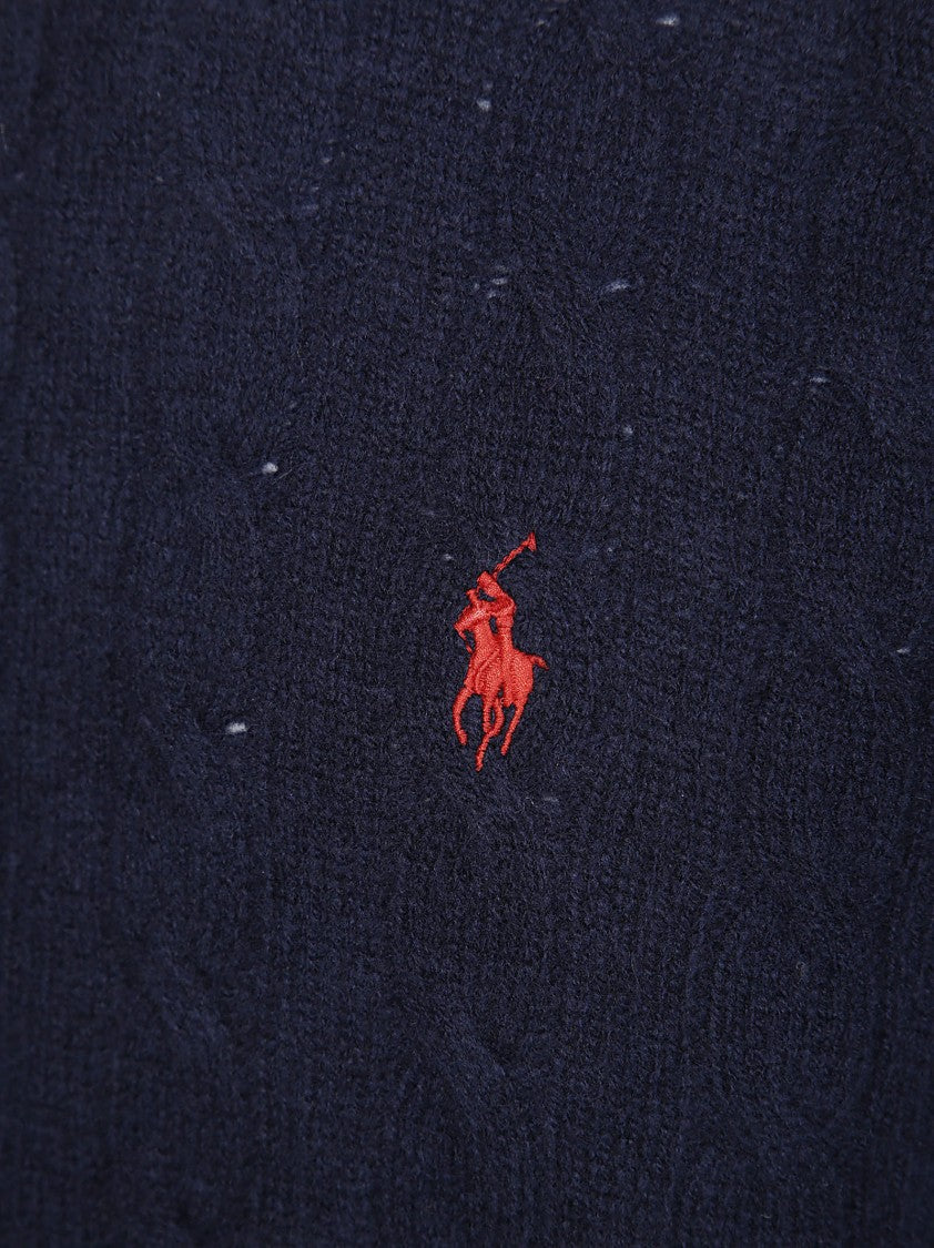 Polo Ralph Lauren Classic Cable Knit Pullover With Ribbed Details