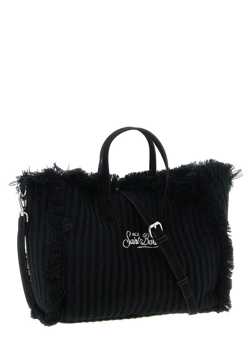 Mc2 Saint Barth Ribbed Wool Tote Bag