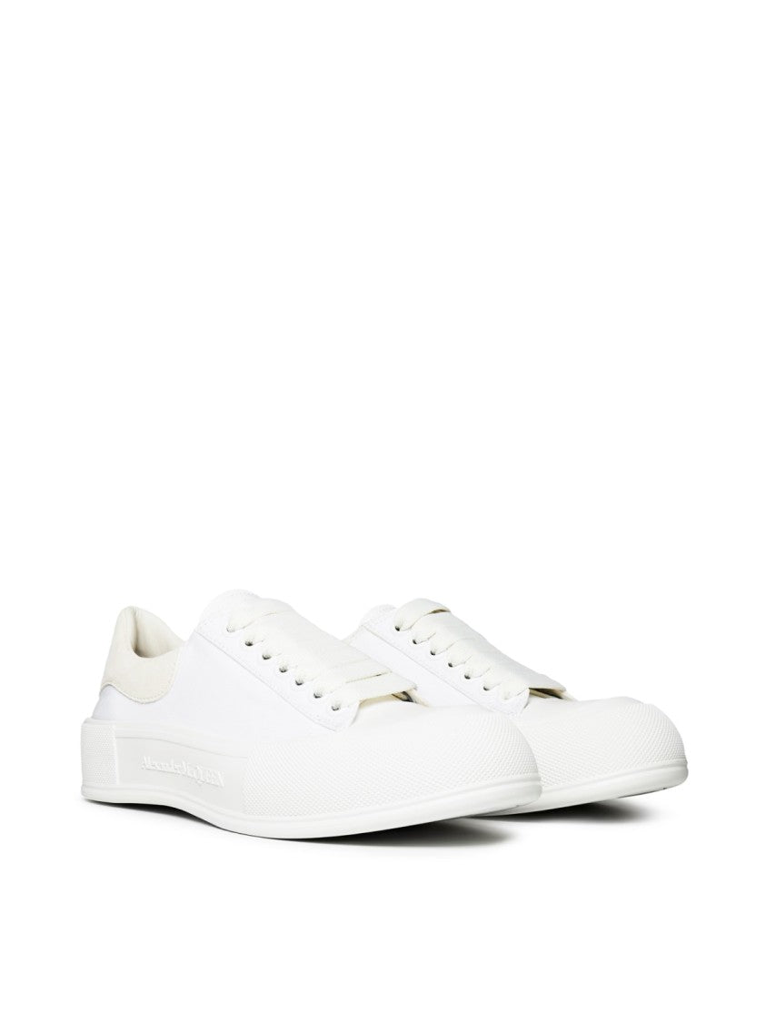 Alexander Mcqueen Deck Plimsoll Lace Up Sneakers