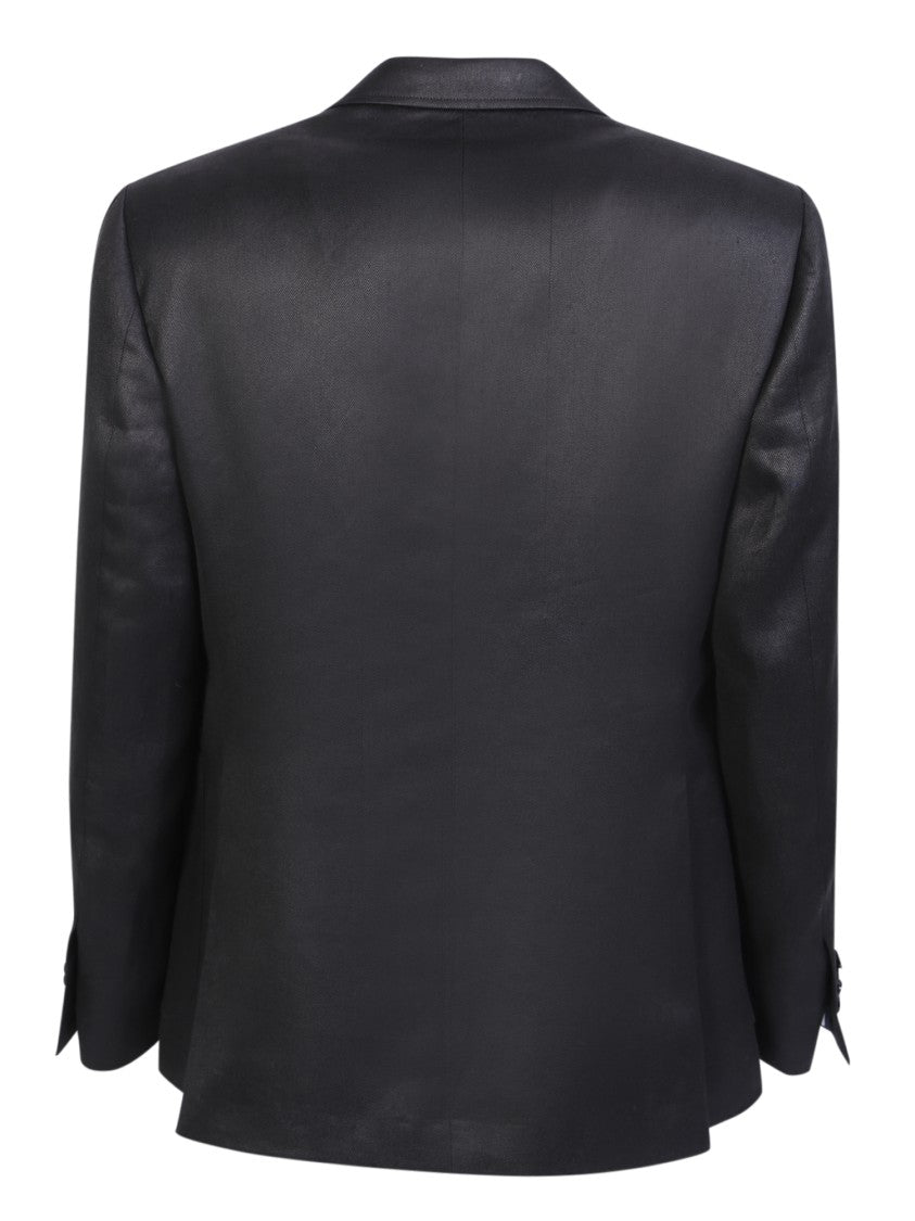 Lardini Black Single-Breasted Jacket