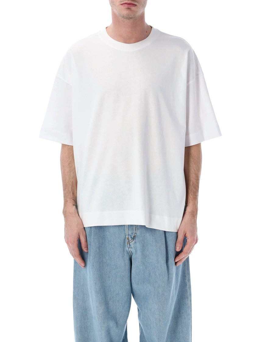 Dries Van Noten Crew Neck White T-Shirt With Relaxed Fit