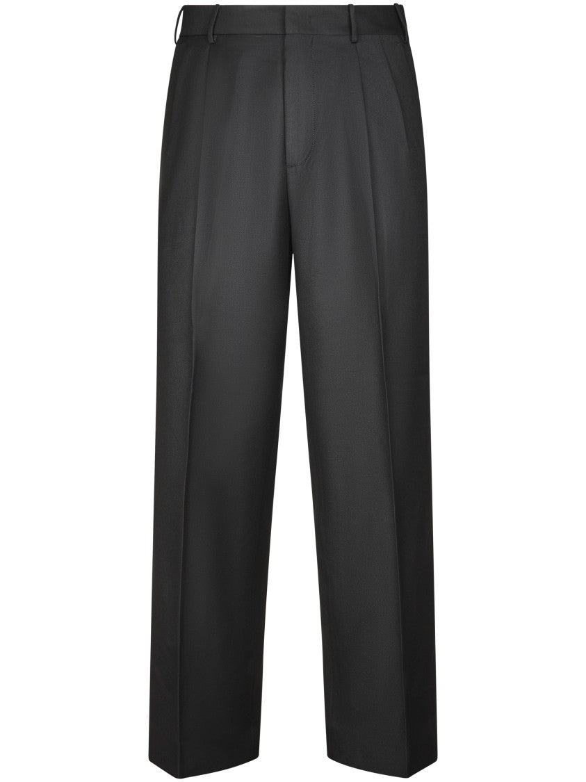 Cellar Door Straight-Leg Trousers With Mid-Rise Waist And Tailored Detailing